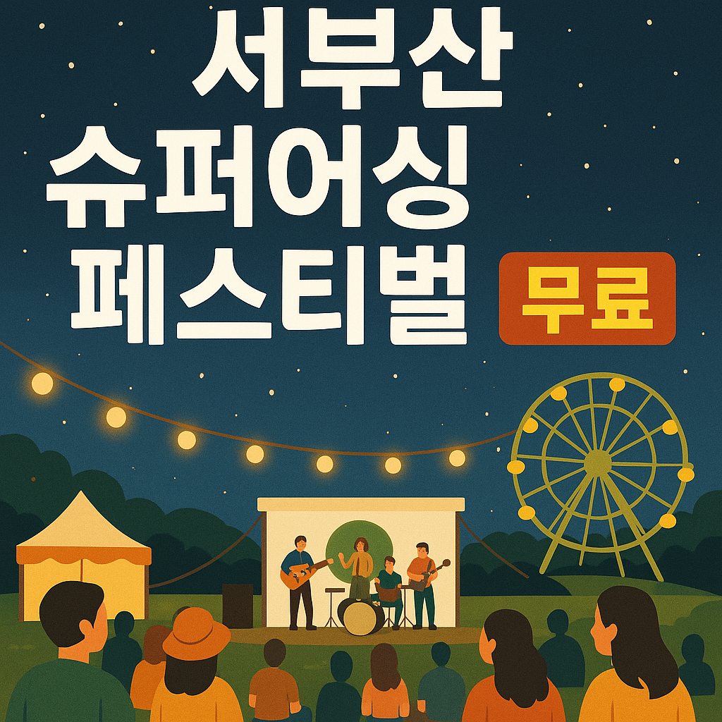 2025 서부산 슈퍼어싱 페스티벌 신청 무료 관람방법