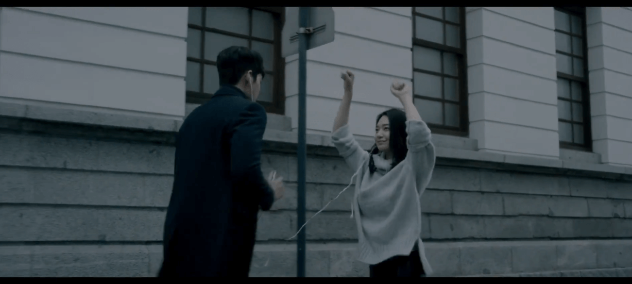 김우빈 신민아 광고 촬영장