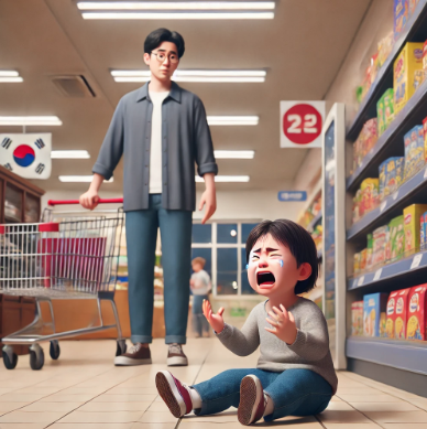 떼쓰는 아이