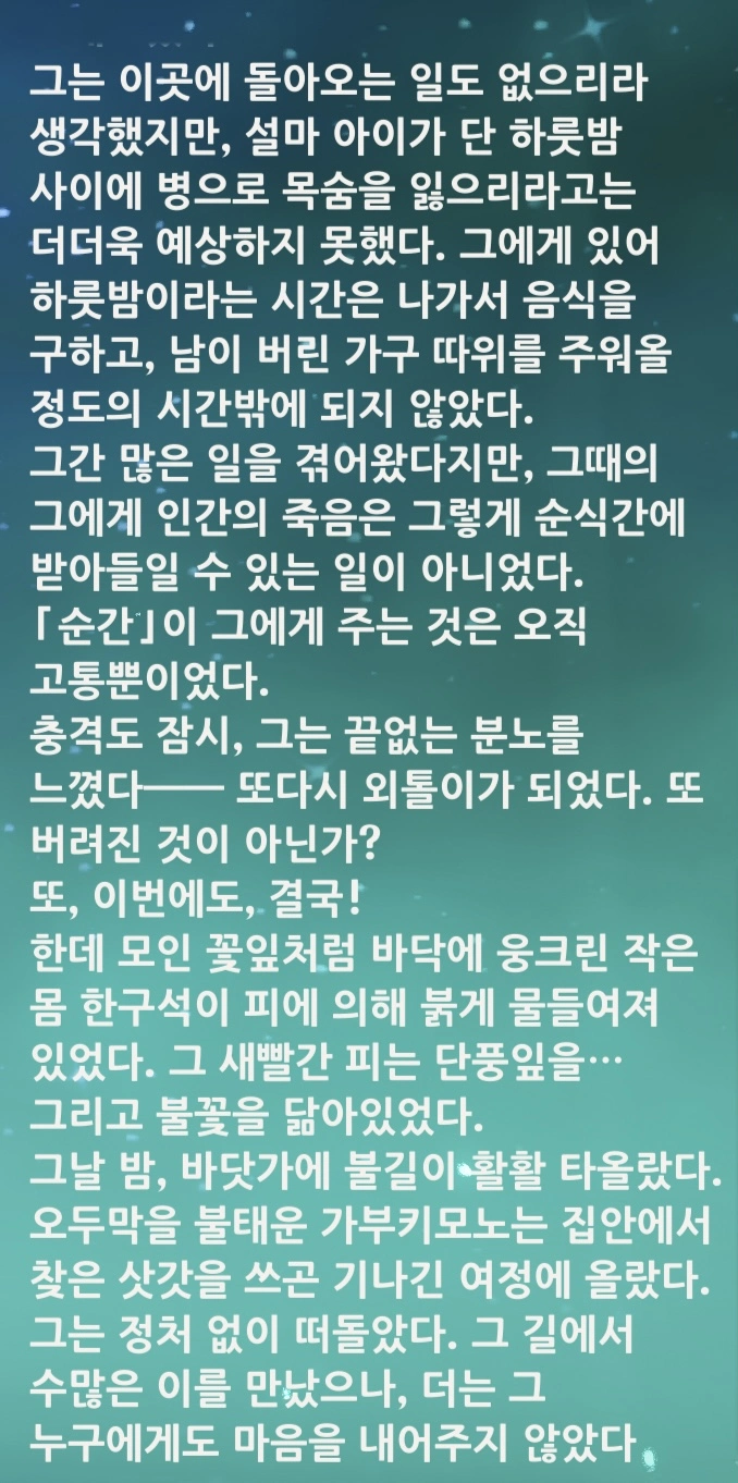 방랑자 캐릭터 스토리3