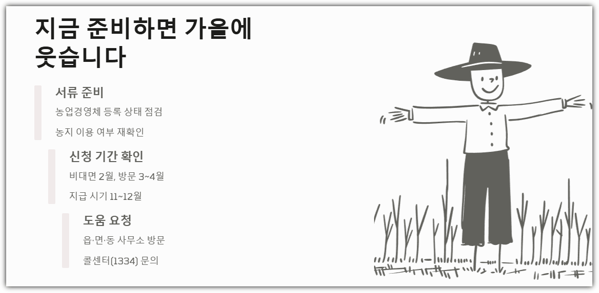 지금 준비하면 가을에 웃습니다