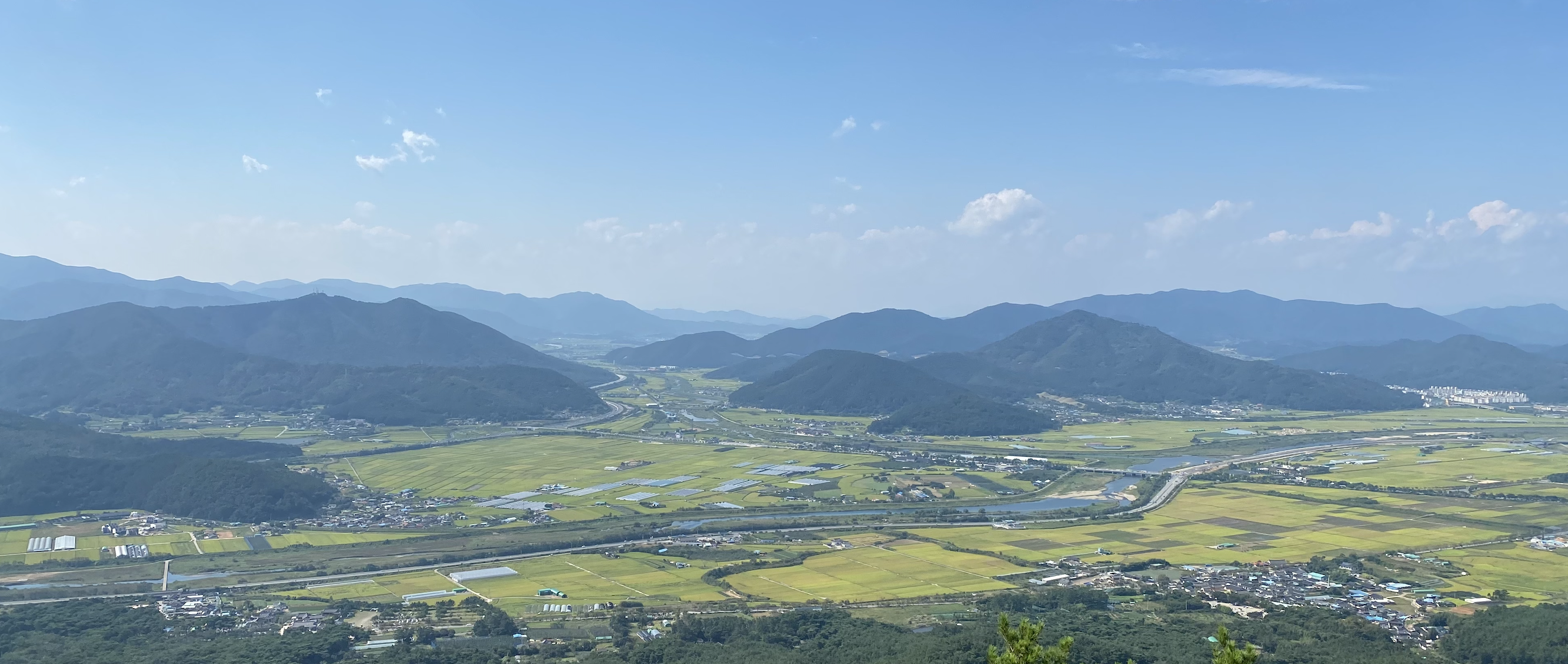남산에서 바라본 경주 전경