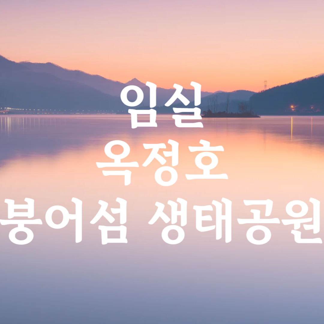 임실 옥정호 출렁다리 붕어섬 생태공원