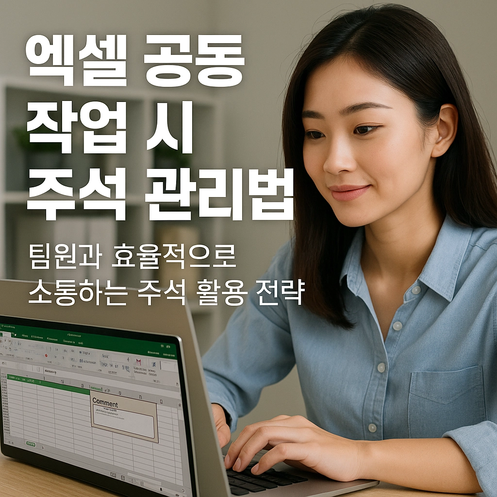 엑셀 공동 작업 시 주석 관리법 &ndash; 팀원과 효율적으로 소통하는 주석 활용 전략