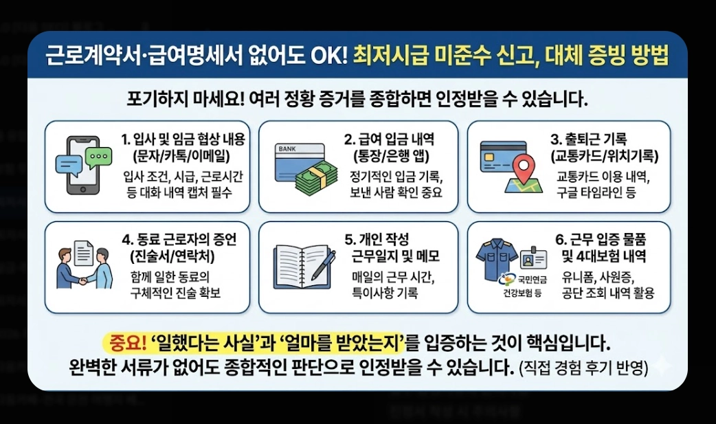 2026 최저시급 미준수 신고 방법 완벽 가이드
