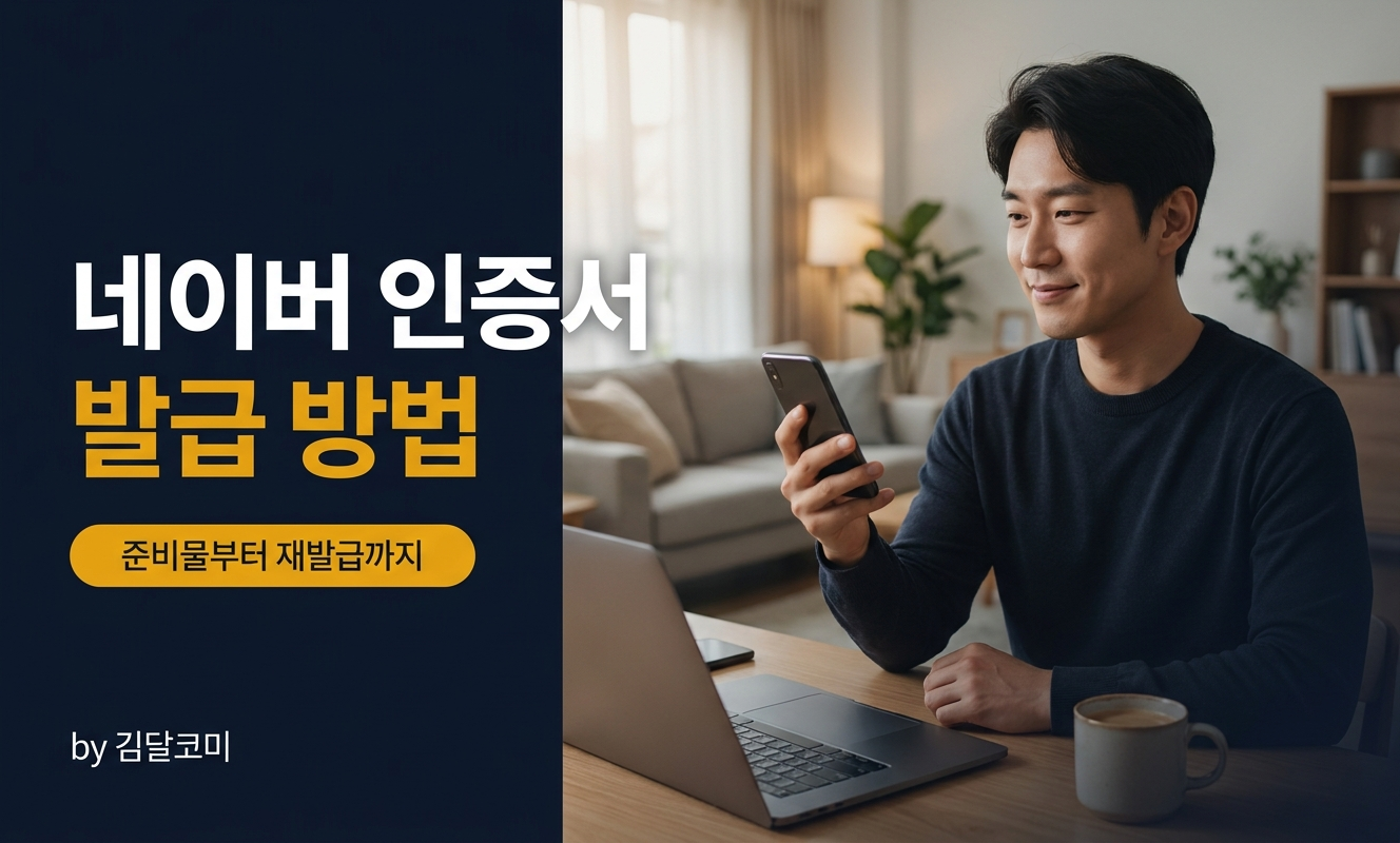 네이버 인증서 발급하는 사람