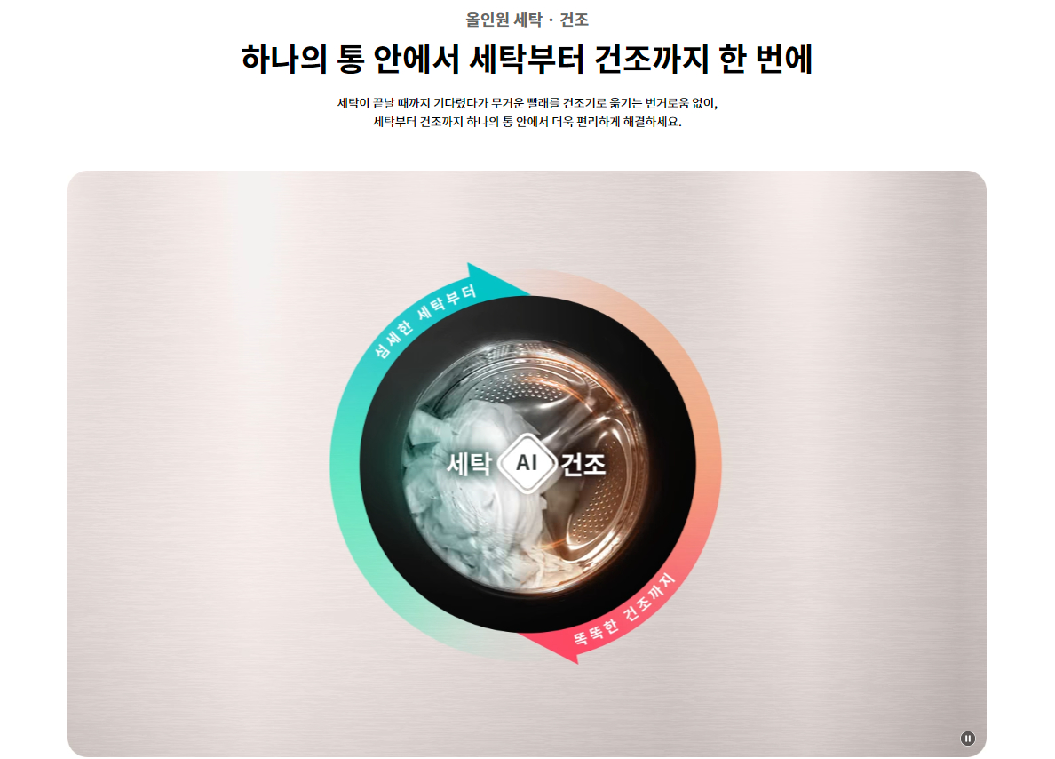 LG전자 세탁기 트롬 오브제컬렉션 워시콤보 색상 스페이스 블랙, 네이처 그린, 모던 스테인리스, 네이처 베이지, 릴리 화이트