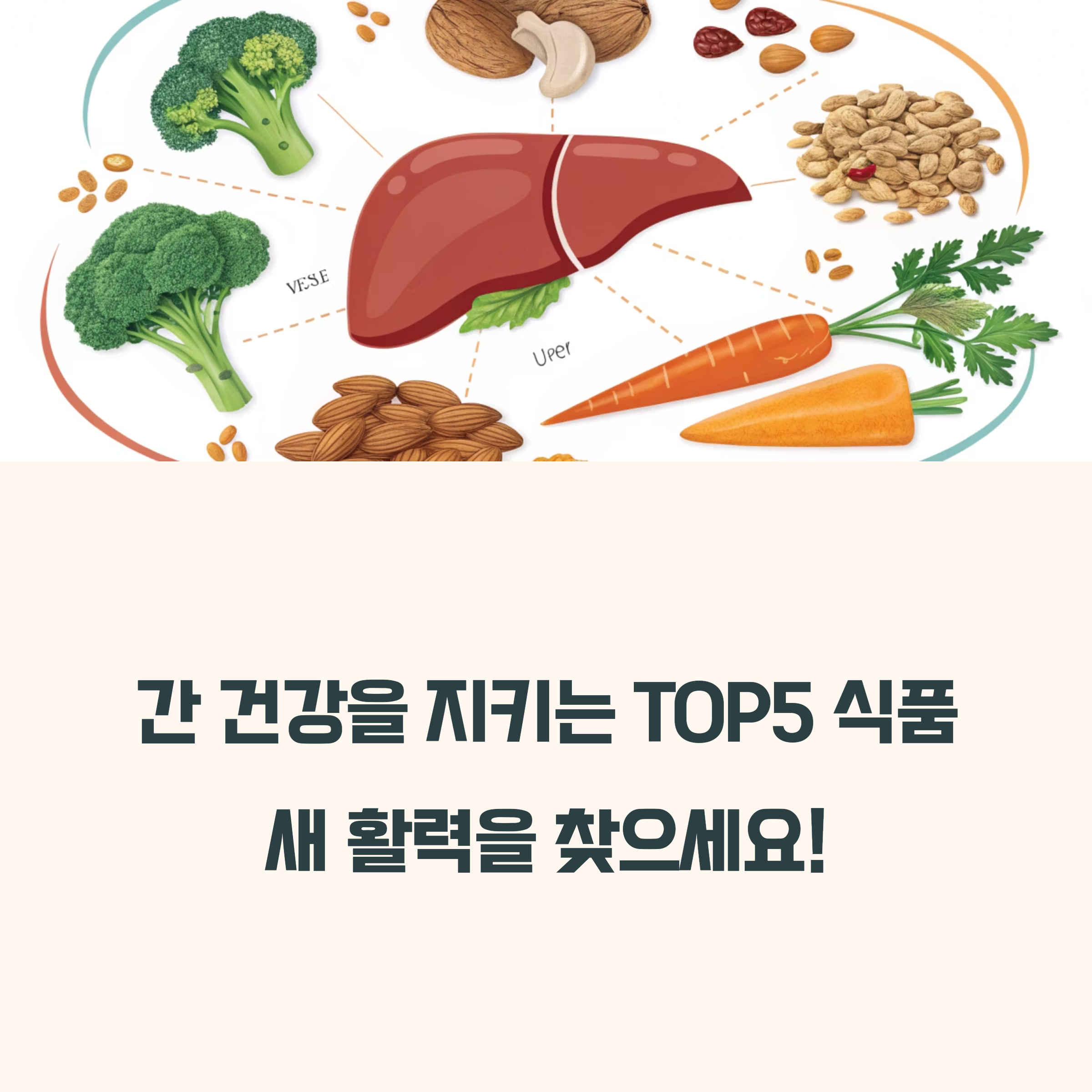 간 건강에 필수적인 TOP5 식품