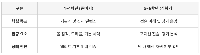 연령별 핵심 전략비교