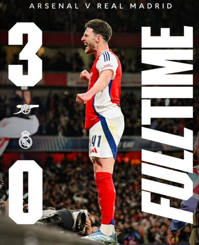 아스널 완승 3대0