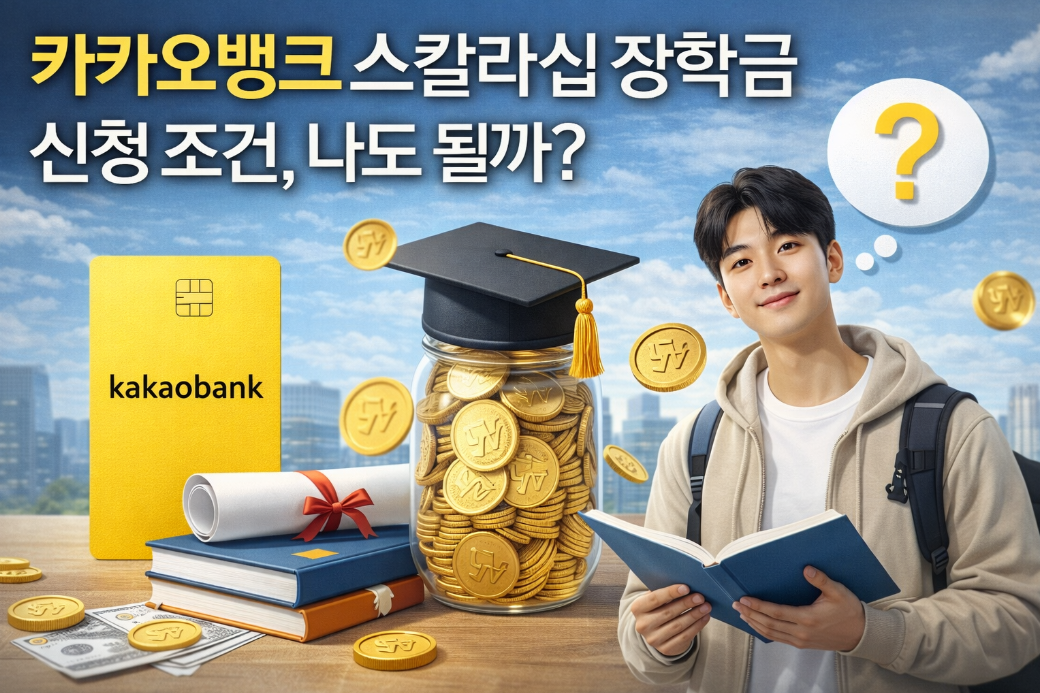카카오뱅크 스칼라십 장학금 신청 조건 및 100% 받는 법