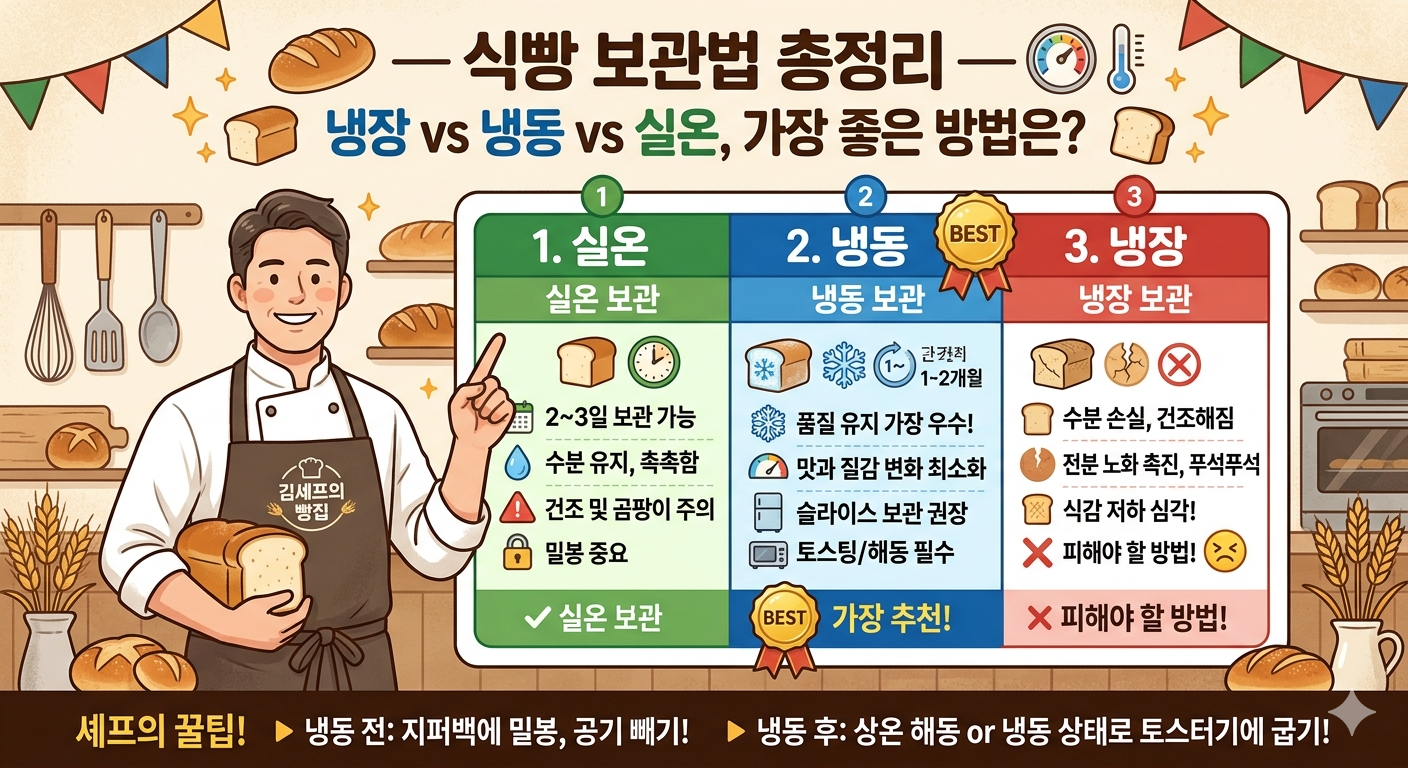 식빵 보관법 총정리