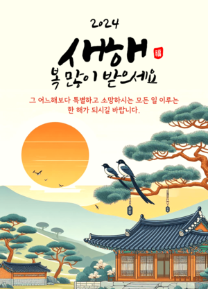 2024년 설명절 인사말 이미지