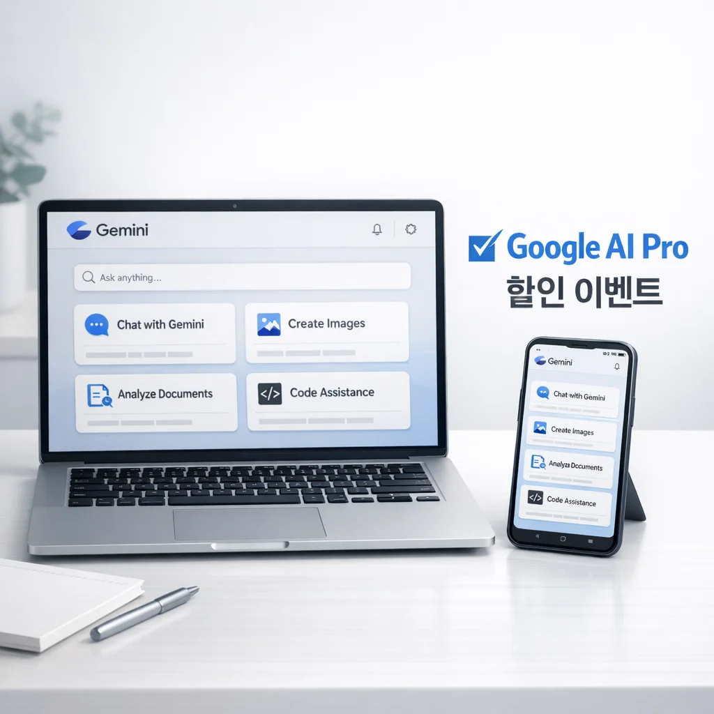 제미나이 할인 9,500원? Google AI Pro 지금 안 쓰면 손해