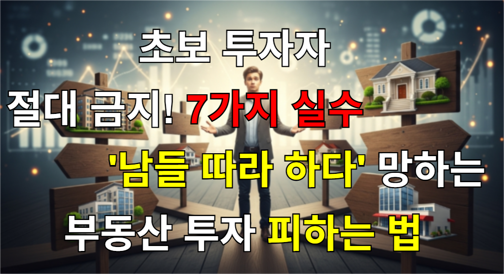 부동산 초보 투자자가 여러 갈래 길 앞에서 고민하는 모습