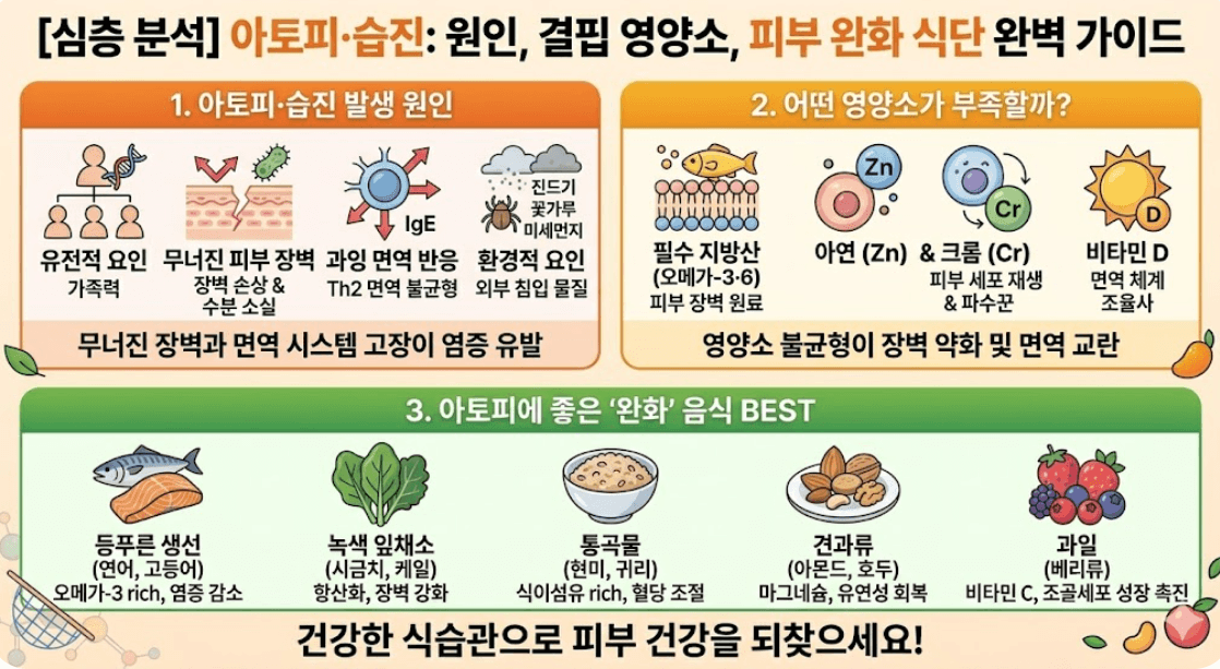 아토피.습진 원인과 음식