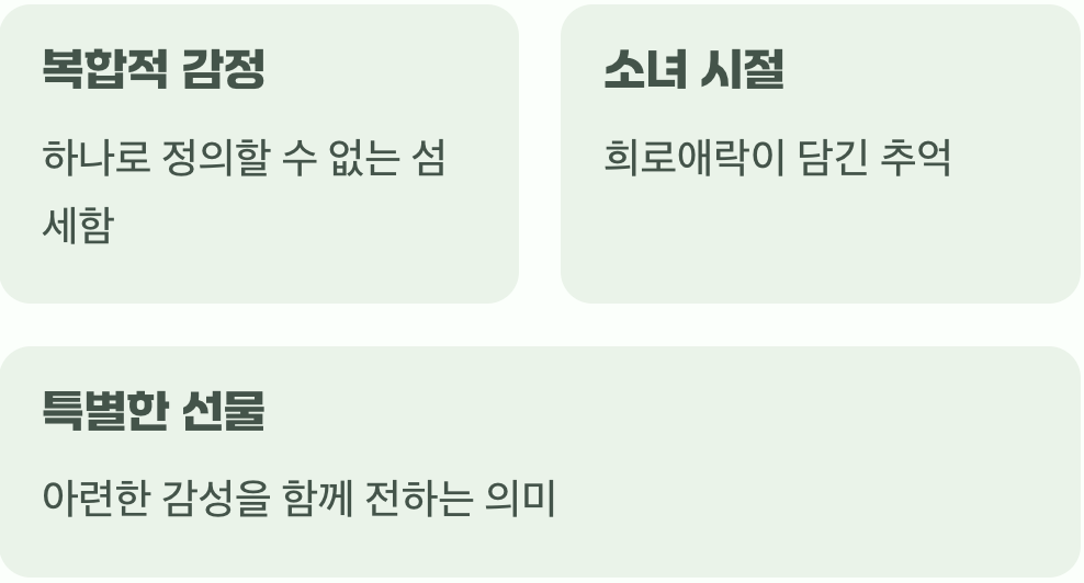 추억을 선물하는 작은 꽃