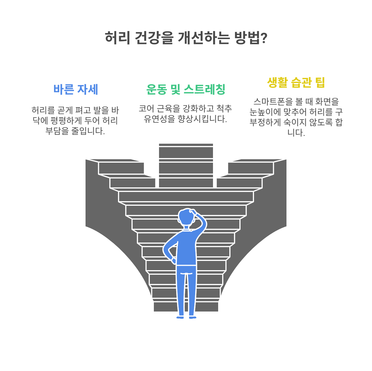 허리 건강을 위한 생활 습관 팁