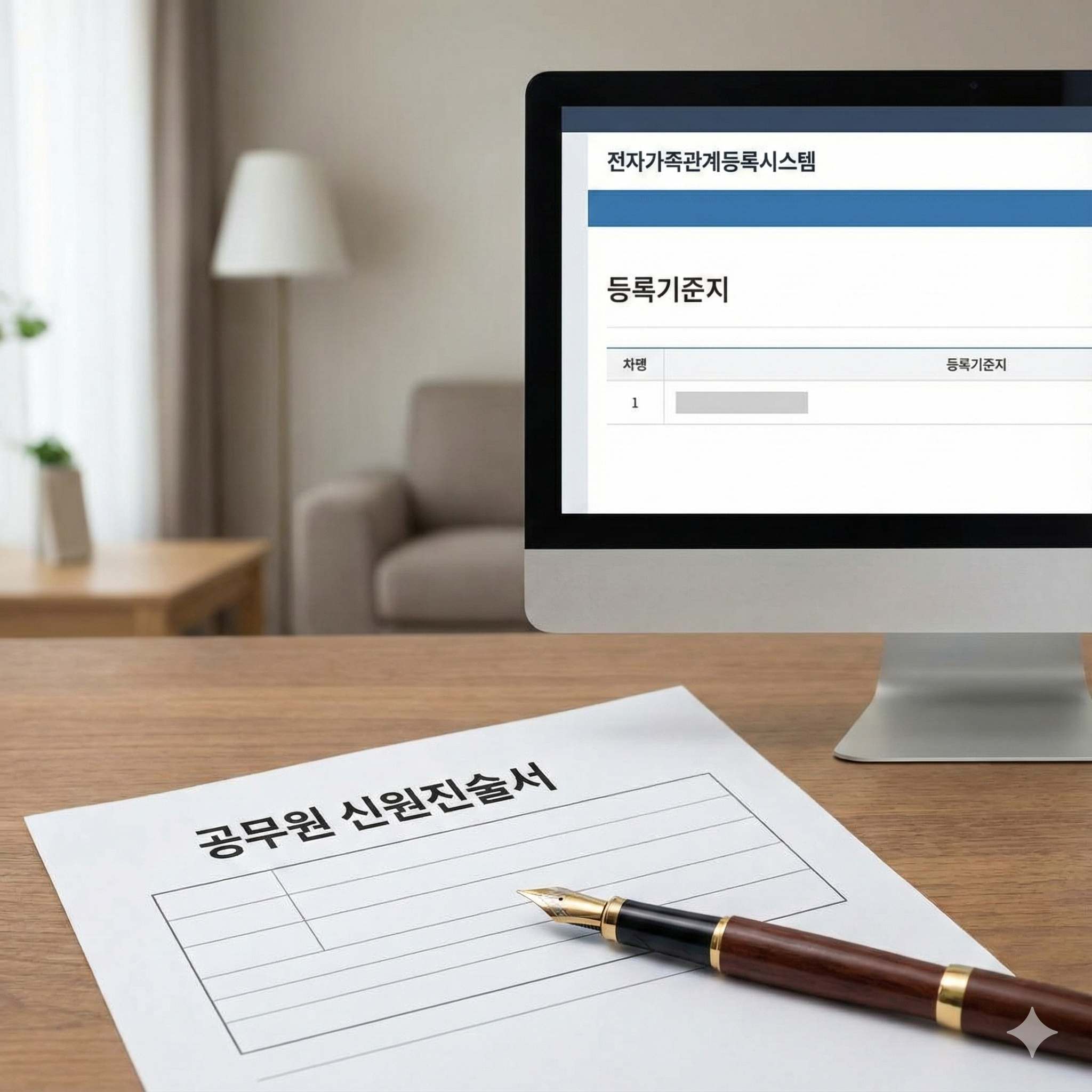 공무원 신원진술서 등록기준지 조회 및 작성 방법 완벽 가이드