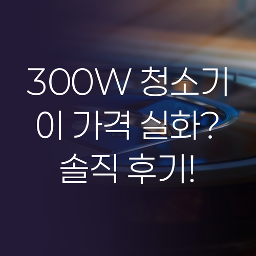 300W 무선청소기, 이 가격 실화?..