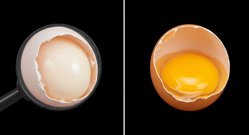 신선한 계란일수록 잘 안 까진다