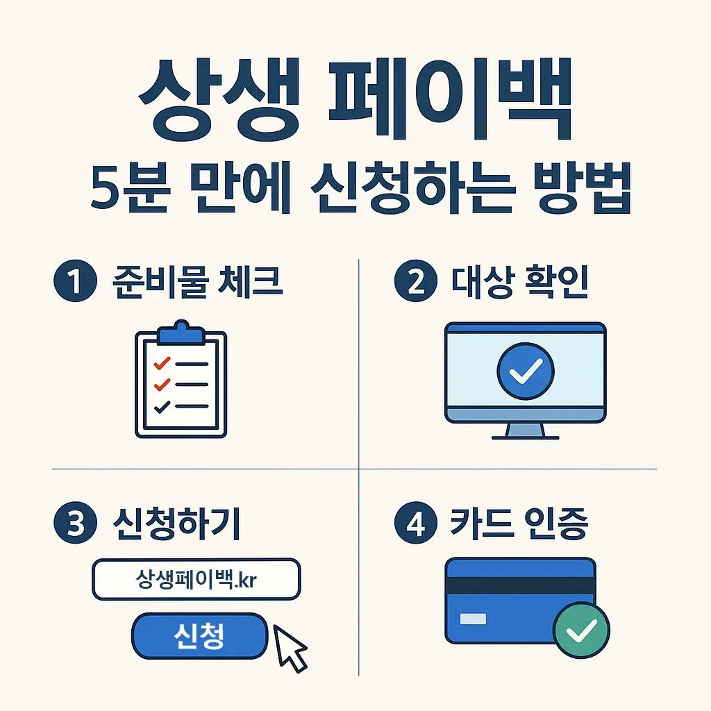 상생페이백 신청 방법 총정리 5분 만에 끝내는 간단 가이드