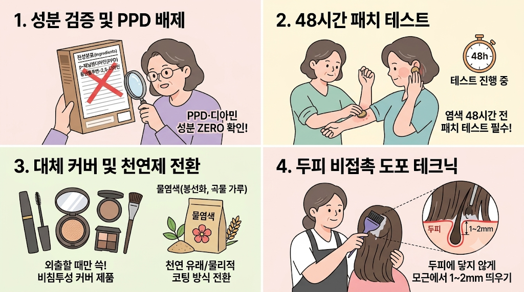 안전한 염색 및 관리수칙 필요