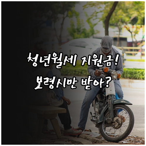 보령시 청년월세 지원 자격 및 소득 ..