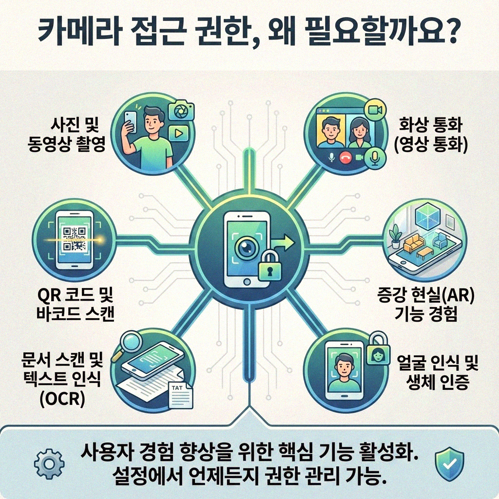 스마트폰 카메라 권한 설정 어렵지 않아요