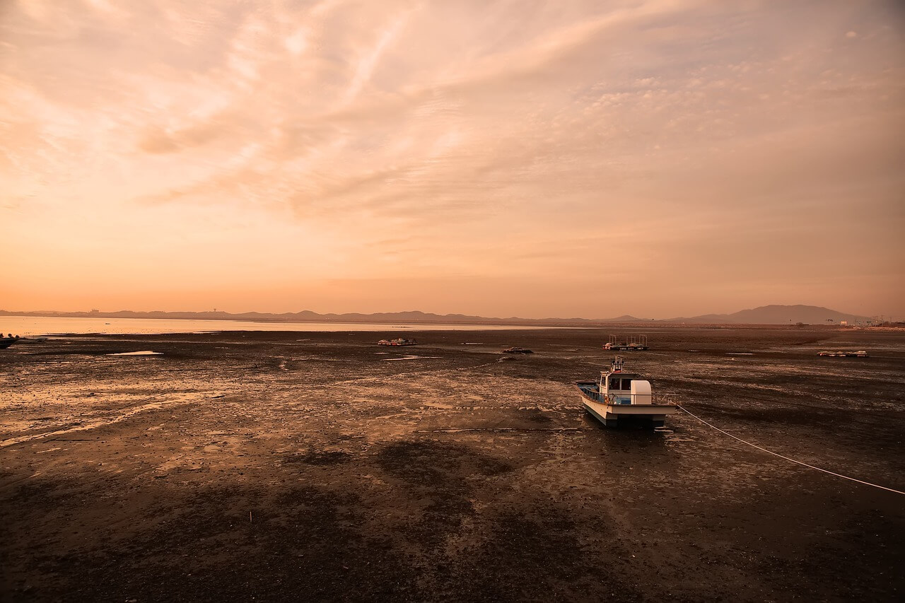 서해안 물때표 이미지 