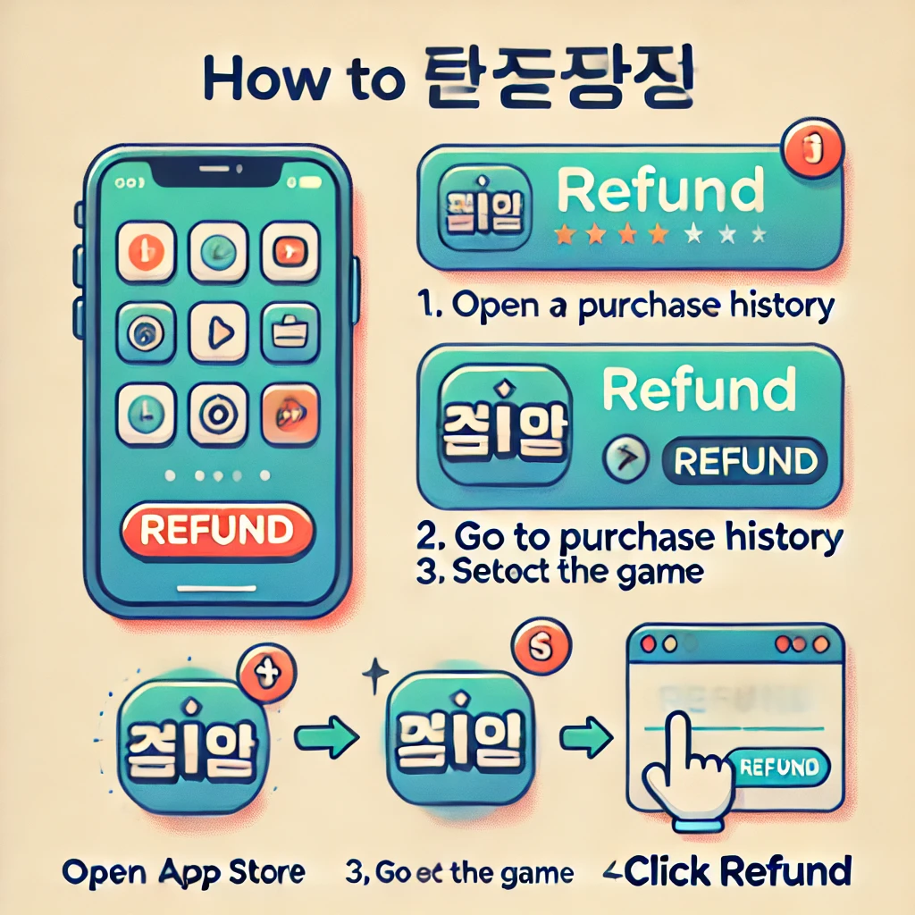 겜스고 환불 관련 AI 이미지