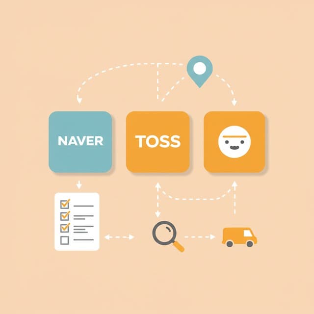 플랫폼형 보험 비교앱 3종 벡터 인포그래픽