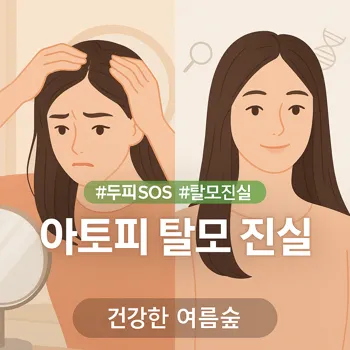 아토피 피부염 심층 관리: 탈모 진실!🤫