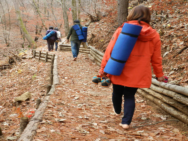 산음자연휴양림 풍경 맨발걷기