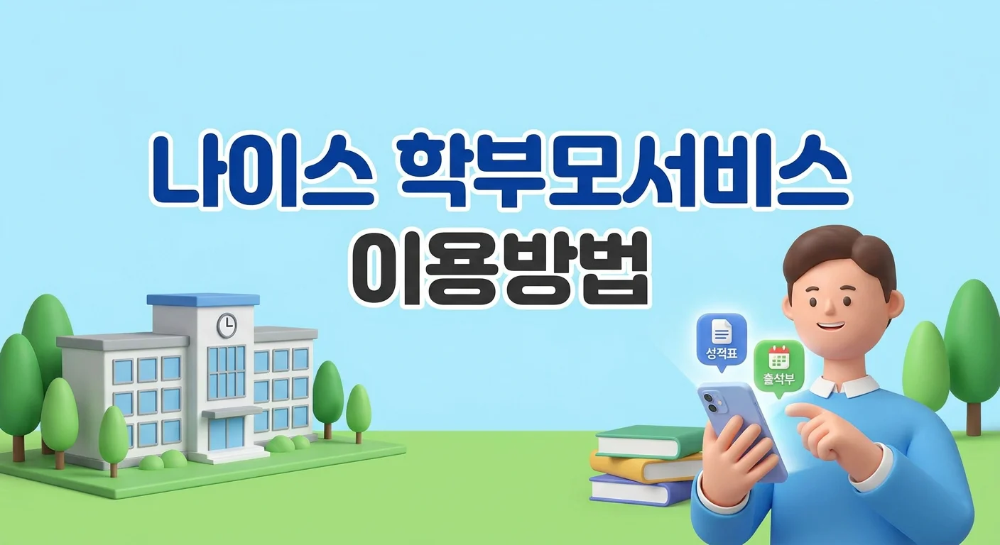 나이스 학부모서비스 이용방법 — 자녀등록·성적조회·온라인 출결