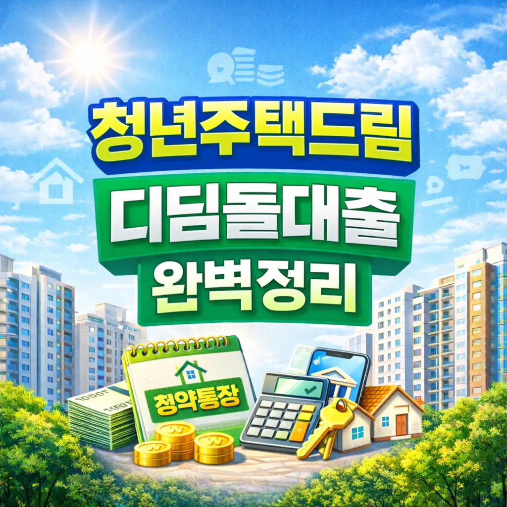 청년주택드림 디딤돌대출 완벽정리