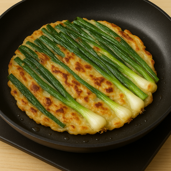 파전 굽는 사진