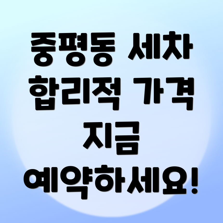 출장세차