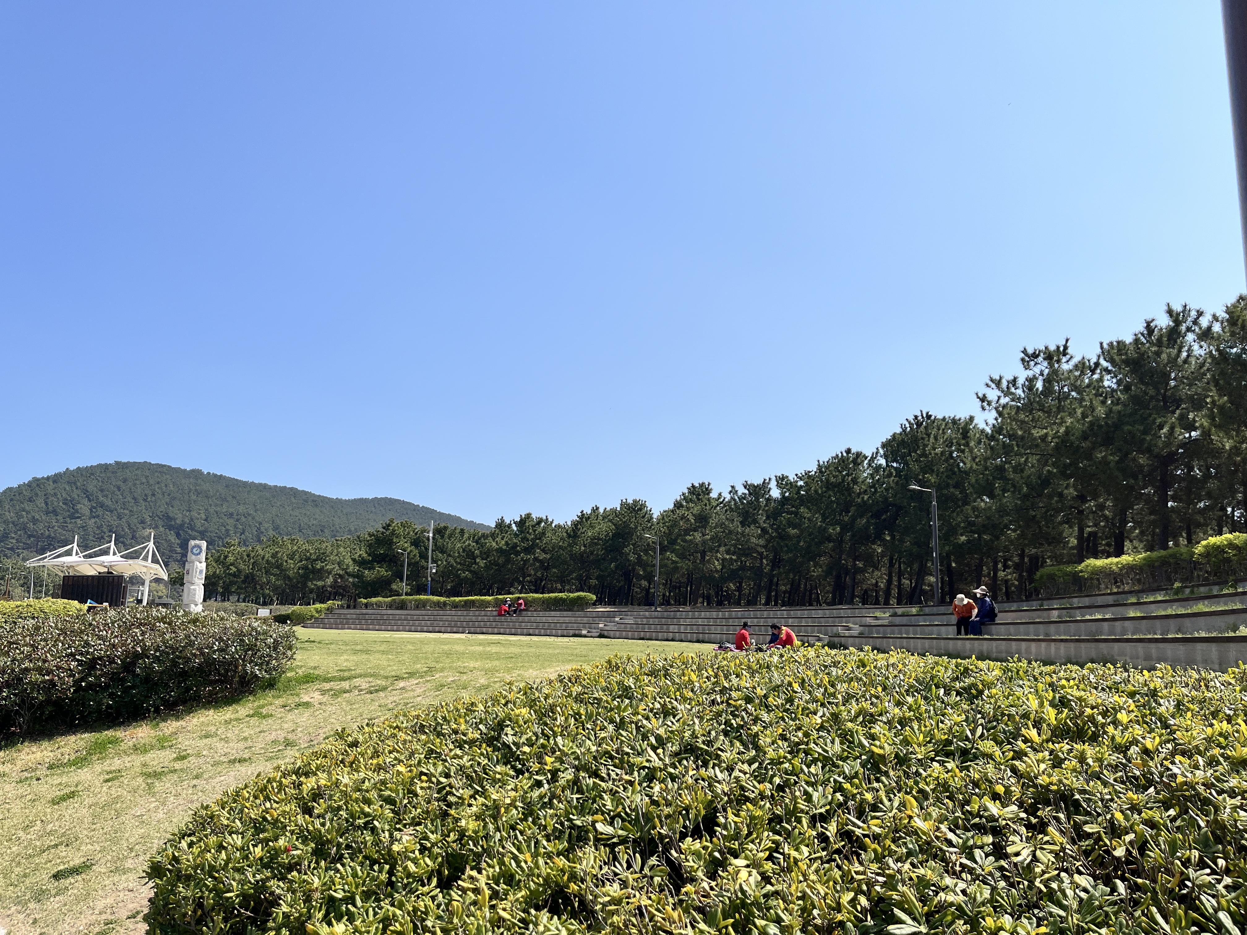 다대포 공원의 넓은 터 사진