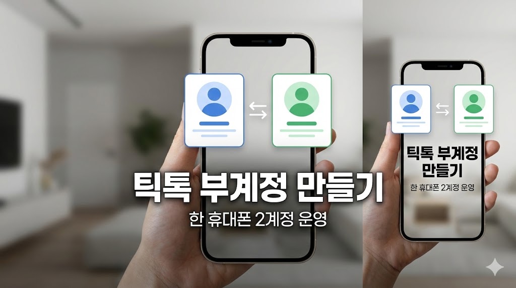 2026년 최신|틱톡 부계정 만드는 법: 한 휴대폰에서 2계정 운영(추가·전환·분리 설정까지)