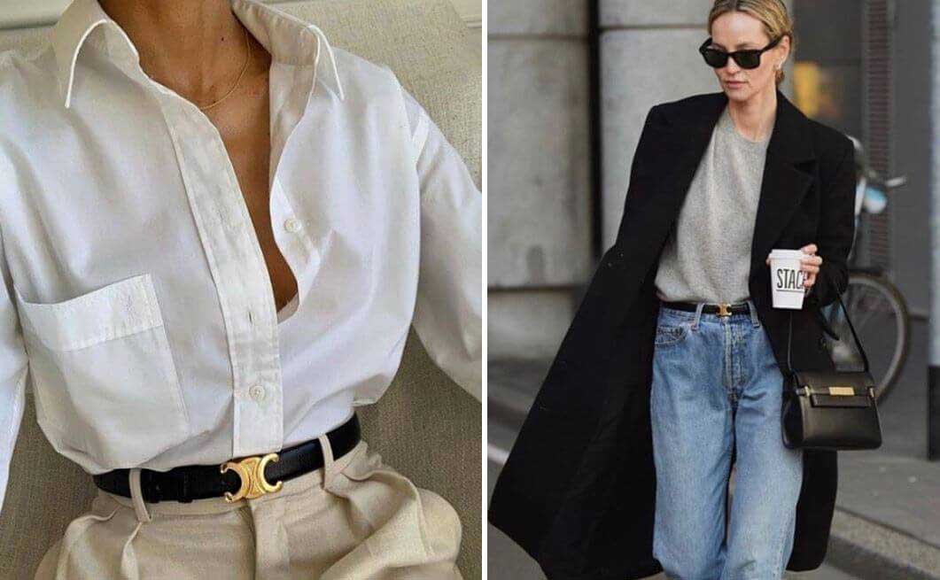 셀린느 여성 벨트 착용