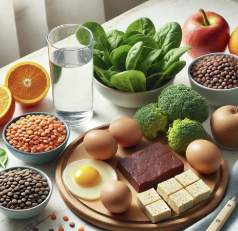 빈령 예방과 관련된 음식 사진