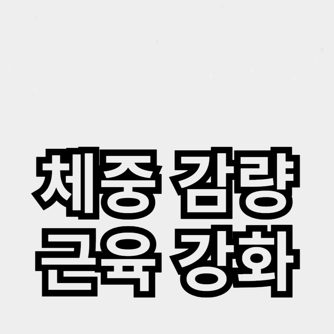 체중 감량과 근육 강화를 위한 운동 루틴