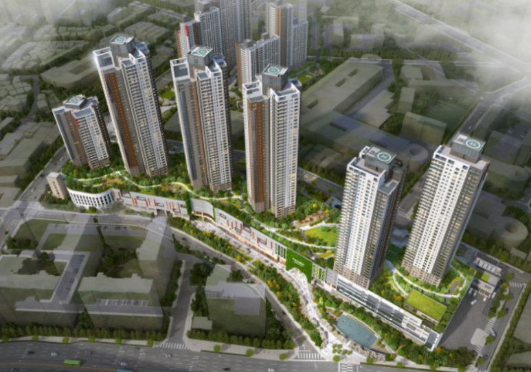 고척 힐스테이트 푸르지오 조감도