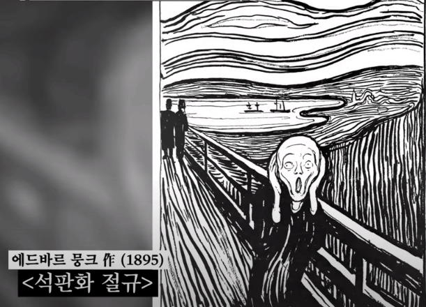 뭉크<석판화 절규>