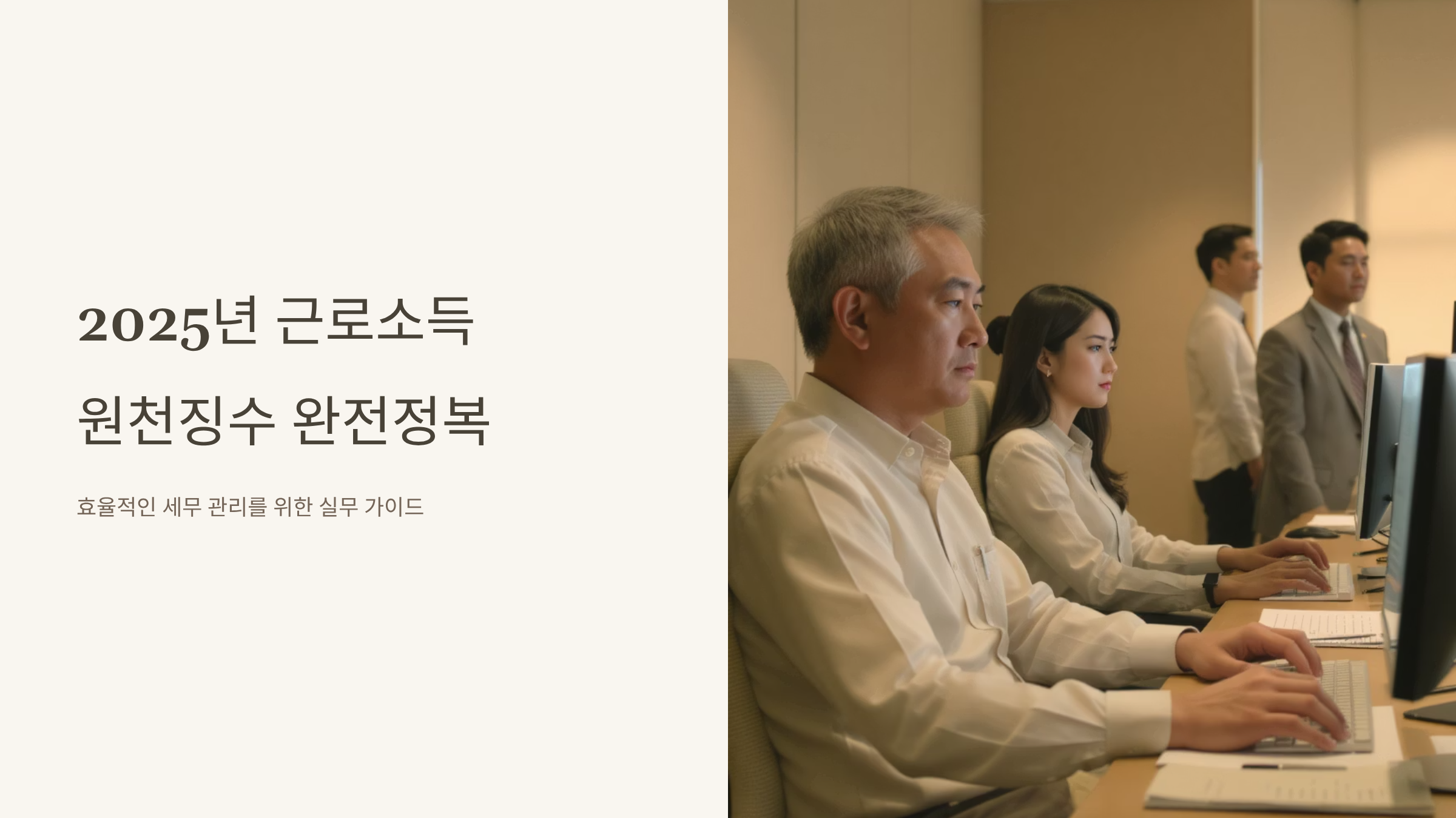 근로소득 원천징수 조회 2025 완벽 가이드