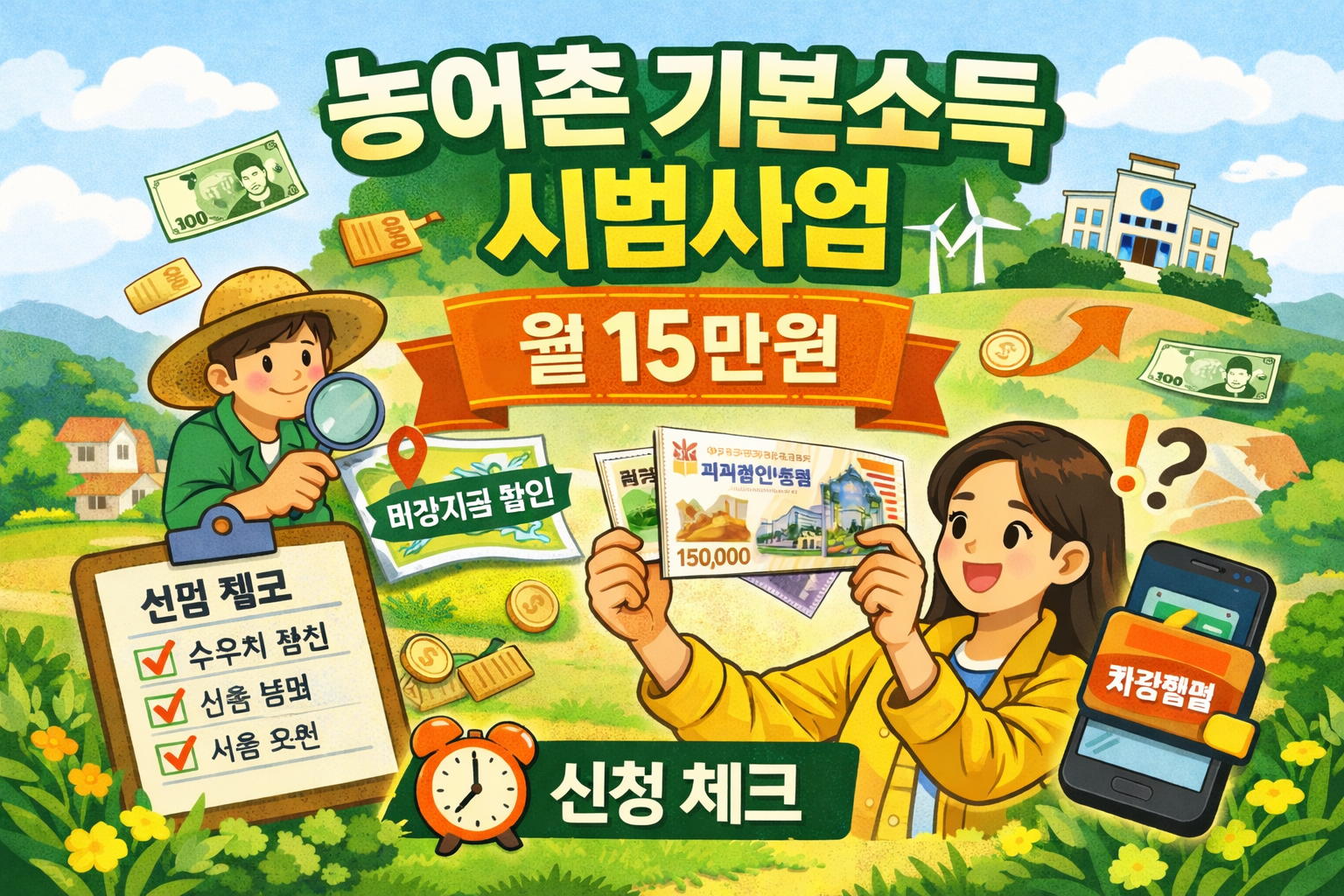 농어촌 기본소득 시범사업 총정리(2026~2027) 신청 안 하면 놓치는 월 15만원