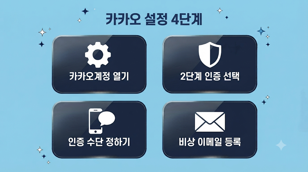 카카오 2단계 인증 설정 4단계