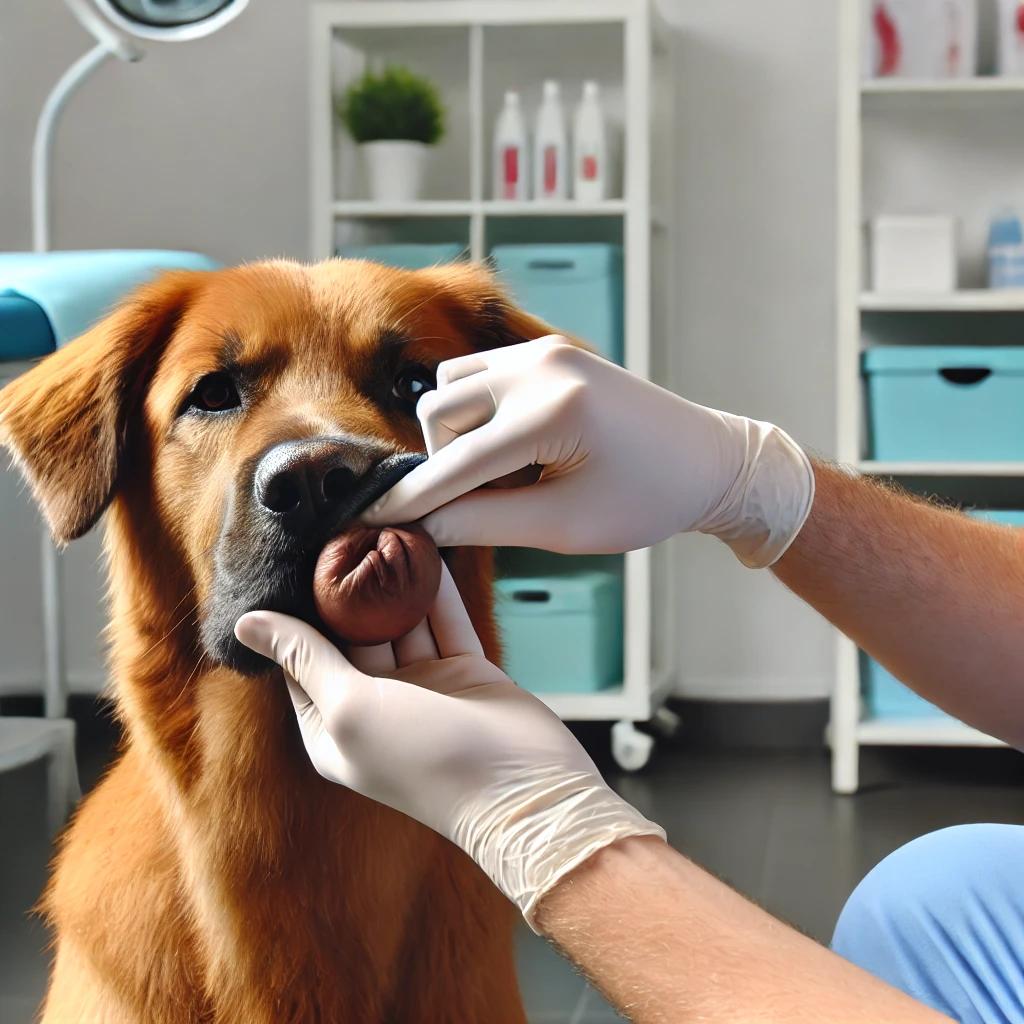 강아지 항문낭액 짜주기