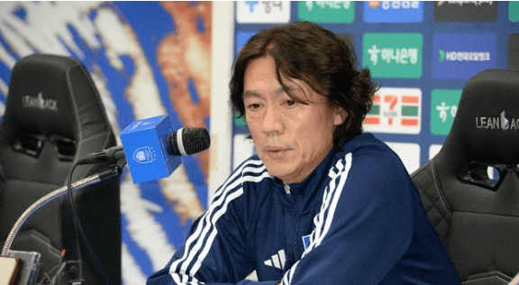 10일 울산 HD 홍명보 감독이 광주FC와의 경기 후 기자회견